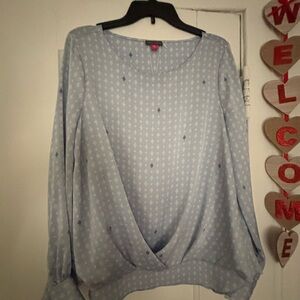EUC Vince Camuto Blue Blouse Sz M